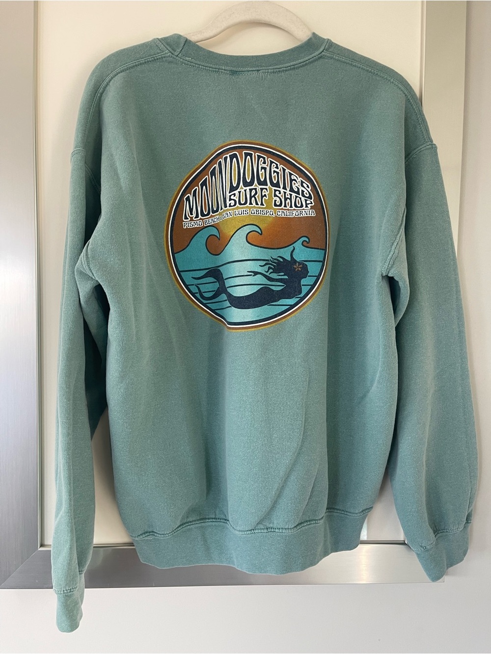Y2K Moondoggies Surf Shop Pismo Beach sweatshirt